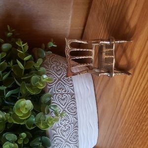 VINTAGE BRASS ROCKING CHAIR